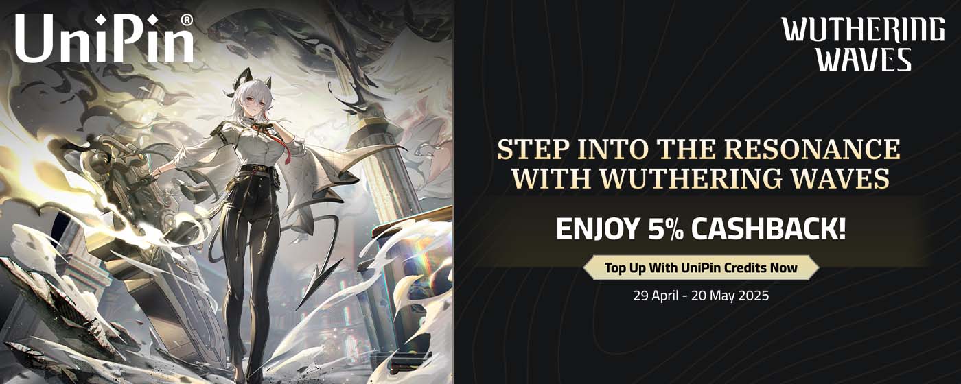 Reclaim Your Memories & Change the World in Wuthering Waves! Top Up on UniPin & Get a 5% Cashback + Gift Code
